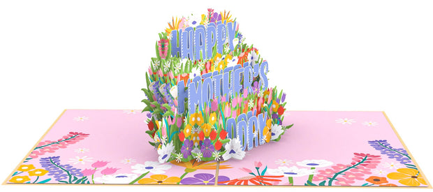 Floral Happy Mother's Day Pop Up Card