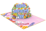 Floral Happy Mother's Day Pop Up Card