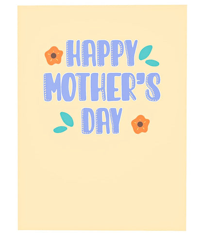 Floral Happy Mother's Day Pop Up Card