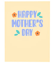 Floral Happy Mother's Day Pop Up Card