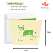 Corgi Puppy Pop Up Card