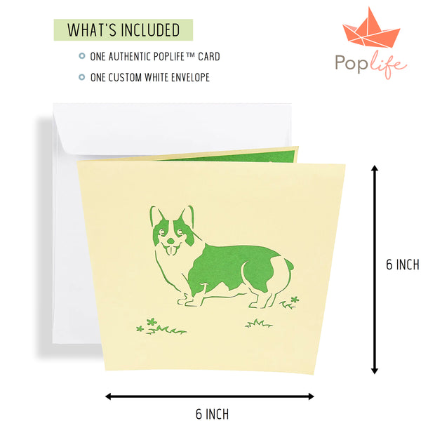 Corgi Puppy Pop Up Card