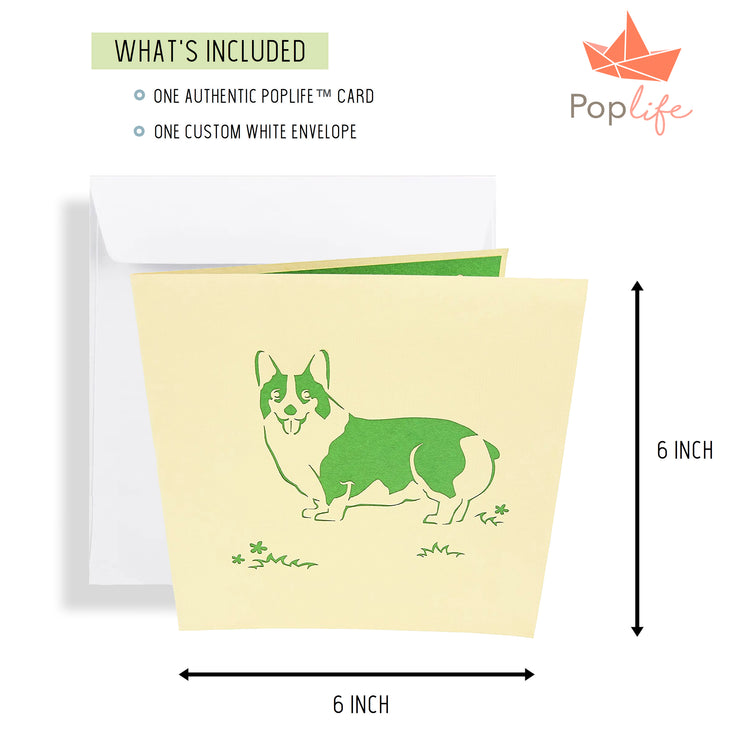 Corgi Puppy Pop Up Card