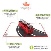 Fire Engine Pop Up Card