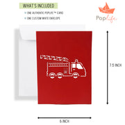 Fire Engine Pop Up Card