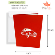 VW Bug Pop Up Card