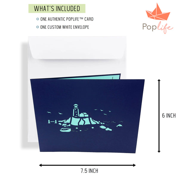 Lighthouse Island Pop Up Card
