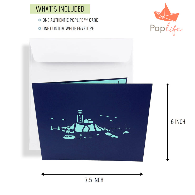 Lighthouse Island Pop Up Card