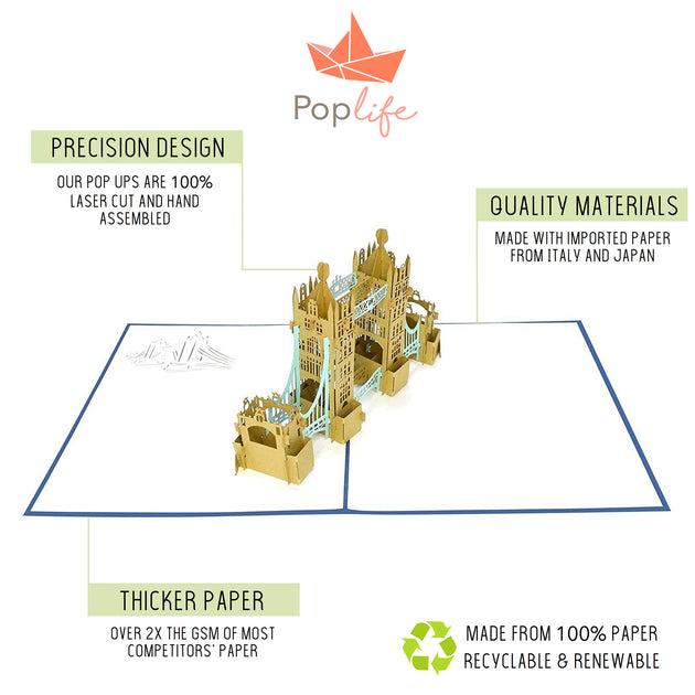 PopLife London Tower Bridge Pop Up Card