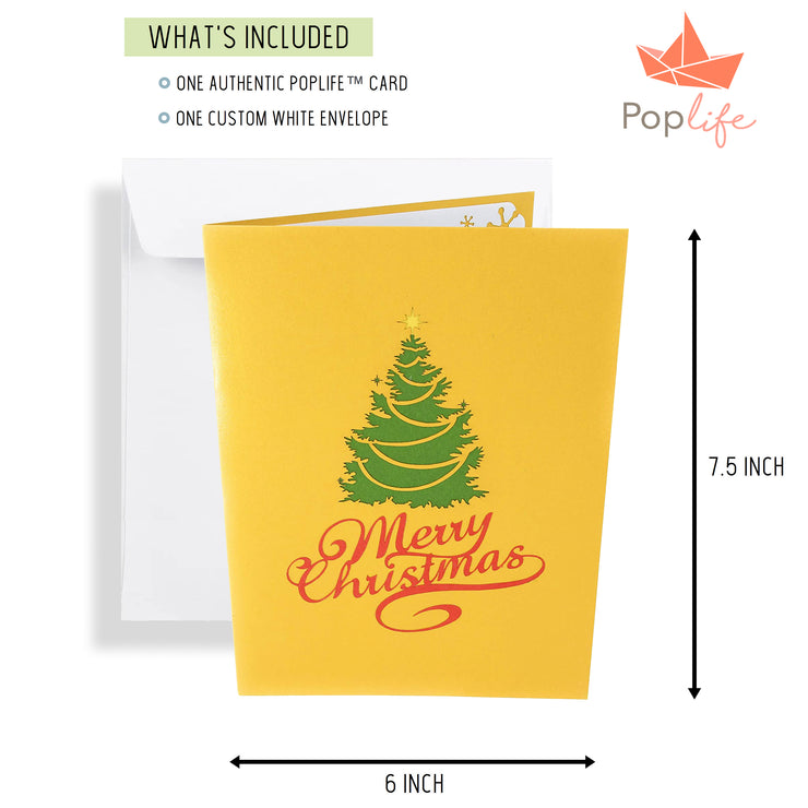 Christmas Tree in Town Square Pop Up Card