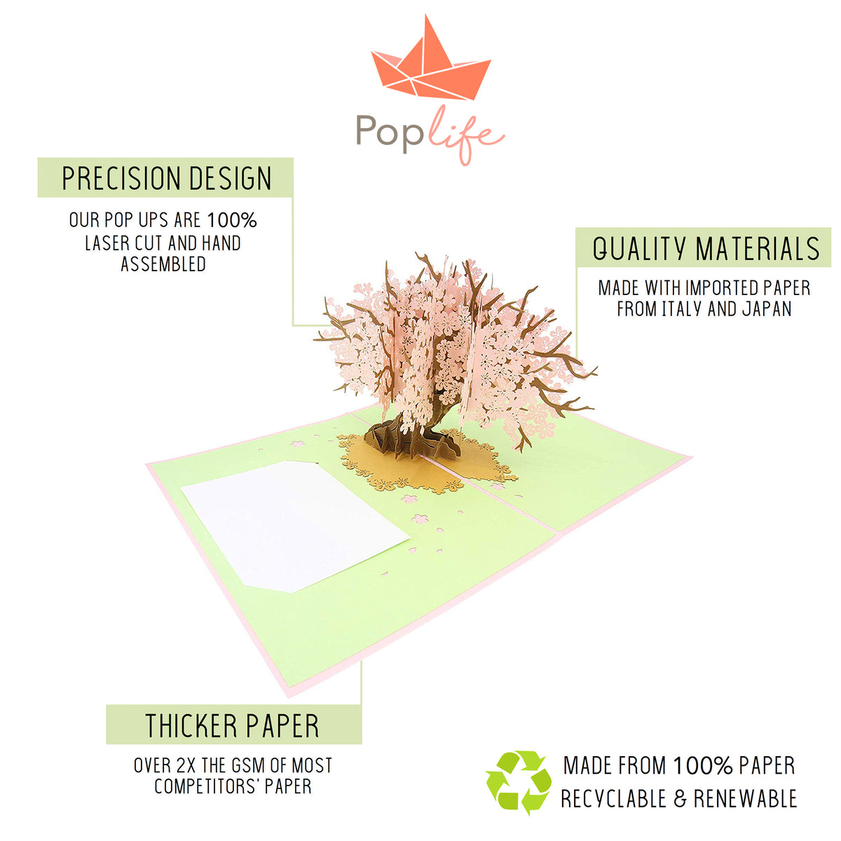 Cherry Blossom Tree Pop Up Card
