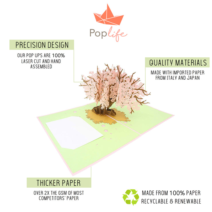 Cherry Blossom Tree Pop Up Card