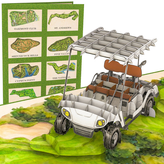 Golf Cart Pop Up Card