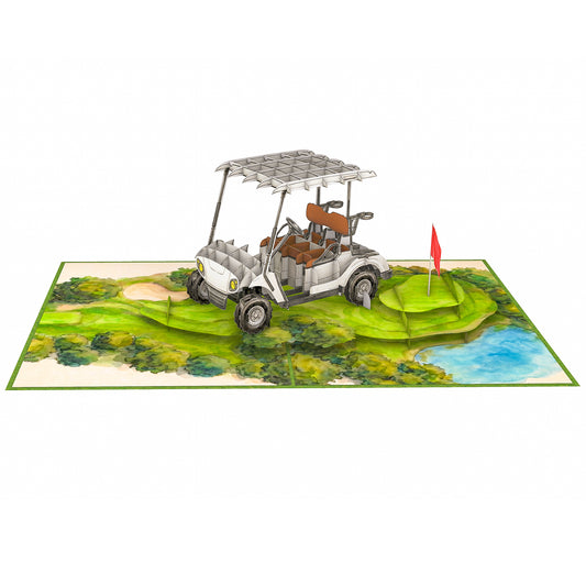 Golf Cart Pop Up Card