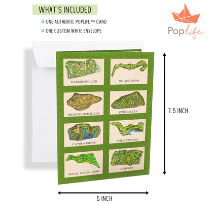 Golf Cart Pop Up Card