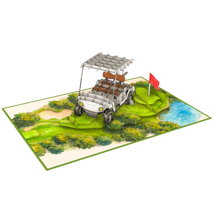 Golf Cart Pop Up Card