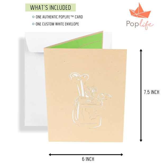 Golf Cart Pop Up Card