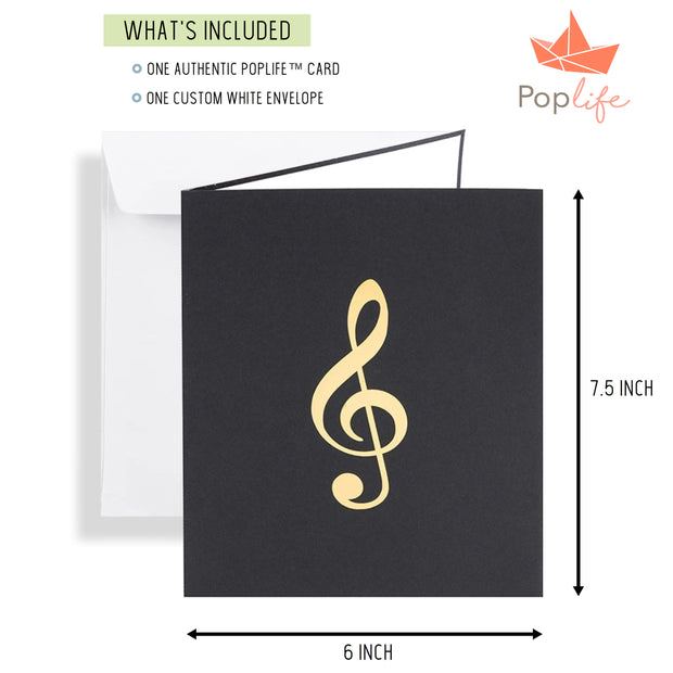 Grand Piano Pop Up Card