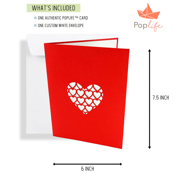I Love You Heart Pop Up Card