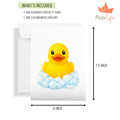 Yellow Rubber Ducky Pop Up Card