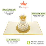 Wedding Cake Pop Up Wedding Card