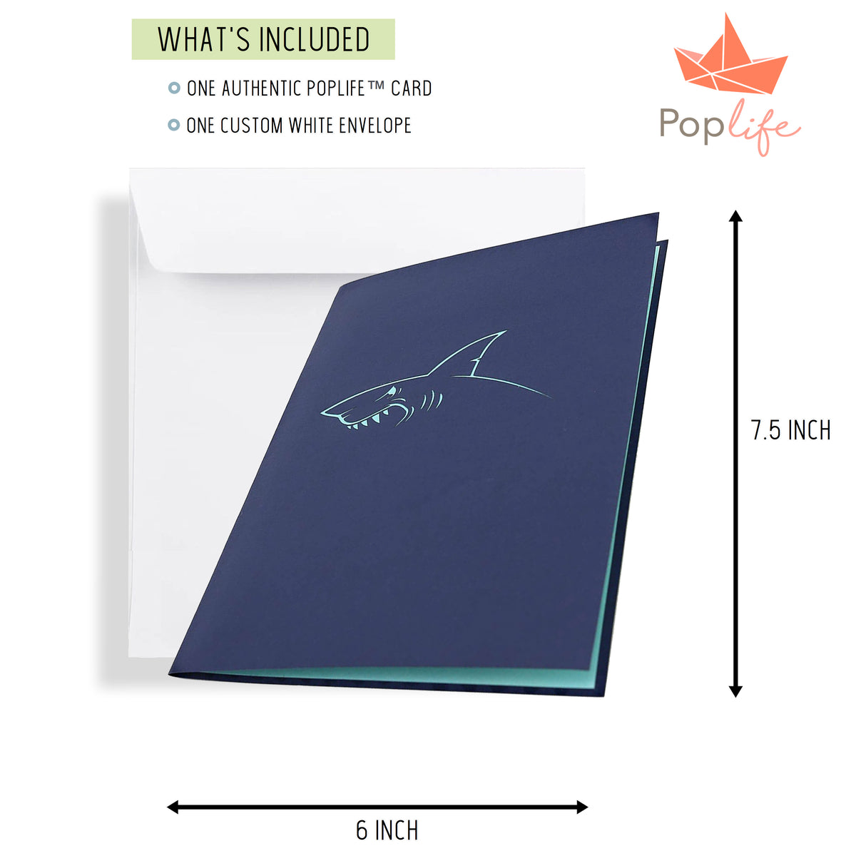 Great White Shark Pop Up Card