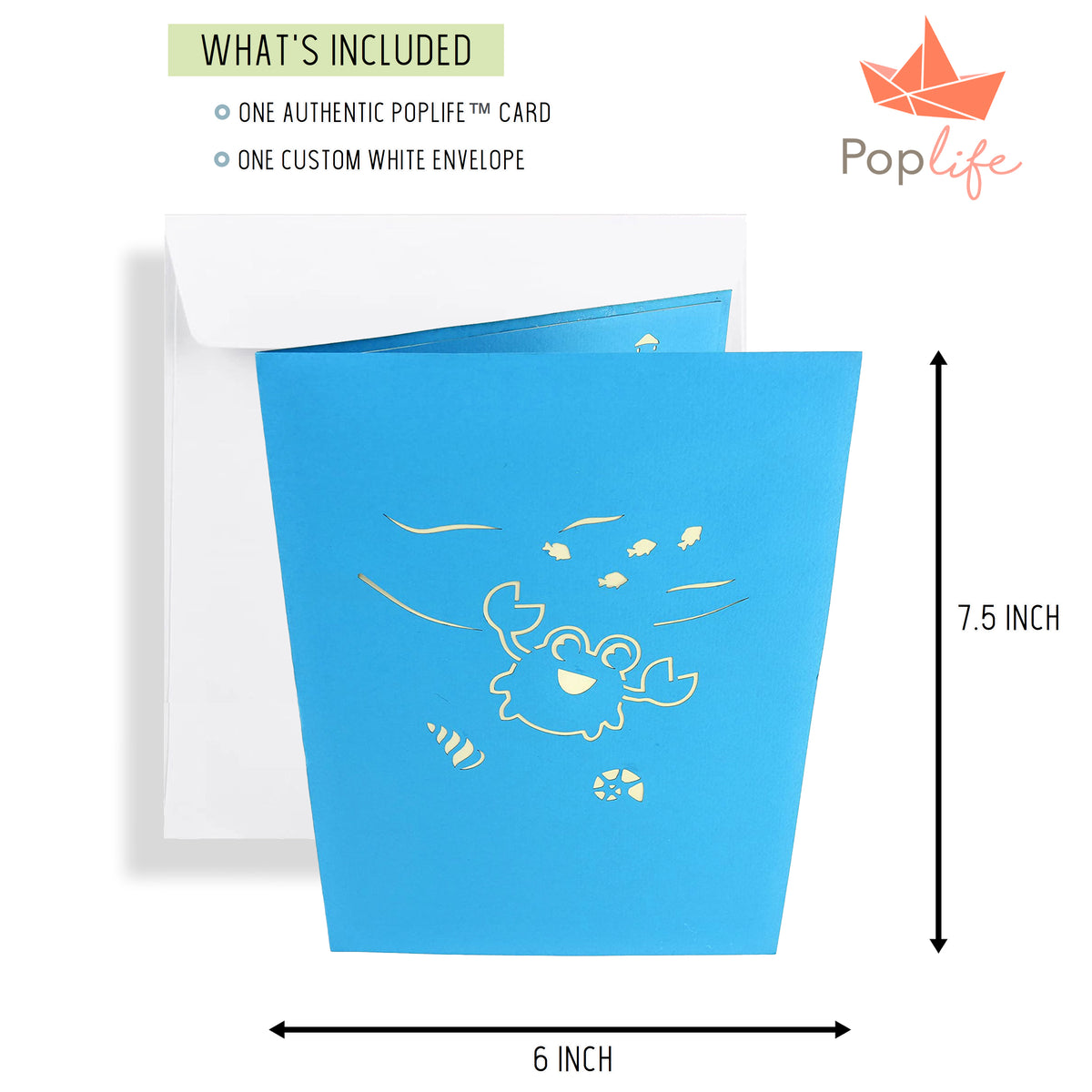Happy Red Crab Pop Up Card
