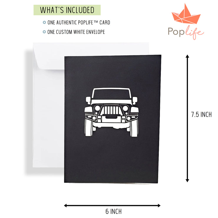 Jeep Truck Pop Up Card
