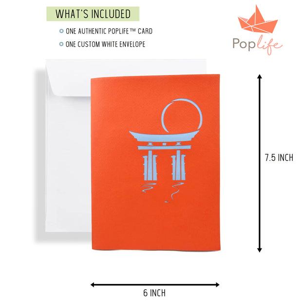 Torii Japan Gate Pop Up Card