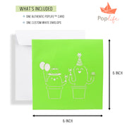 Cactus Birthday Party Pop Up Card