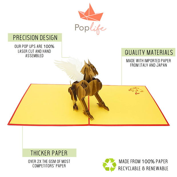 Magical Griffin Pop Up Card