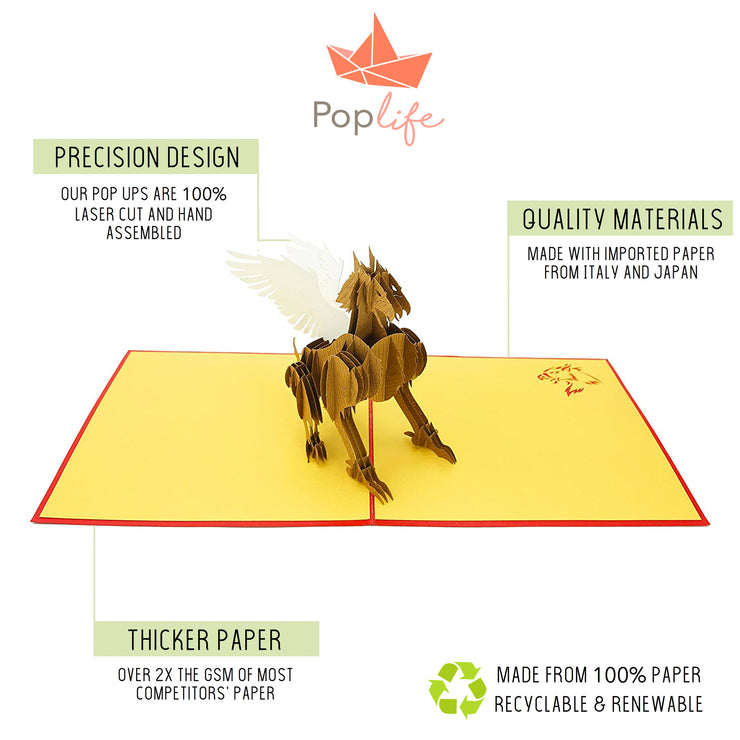 Magical Griffin Pop Up Card