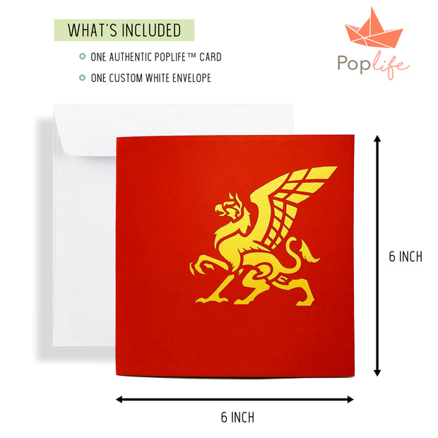 Magical Griffin Pop Up Card