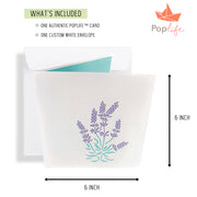 French Lavender Pop Up Card