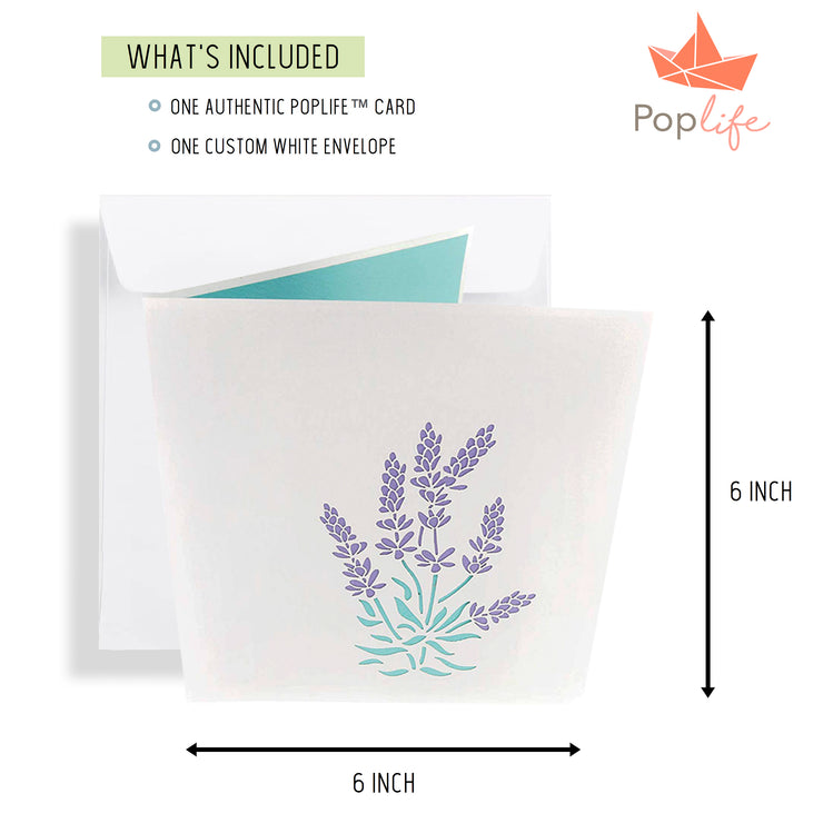 French Lavender Pop Up Card