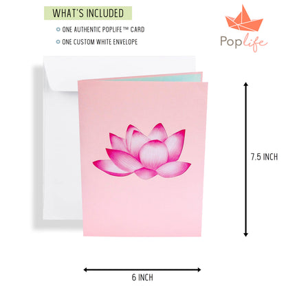 Blue Dragonfly and Lotus Pop Up Card