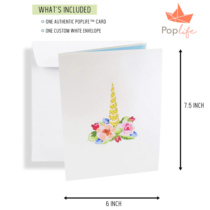 Unicorn Rainbow Pop Up Card
