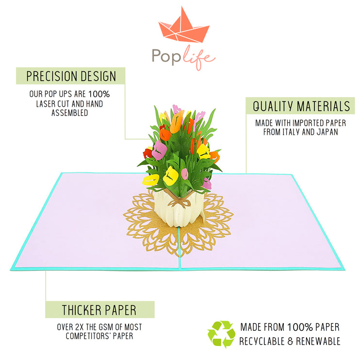 Tulip Bouquet Pop Up Card
