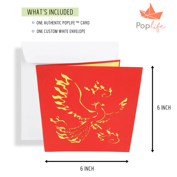 Rising Phoenix Pop Up Card