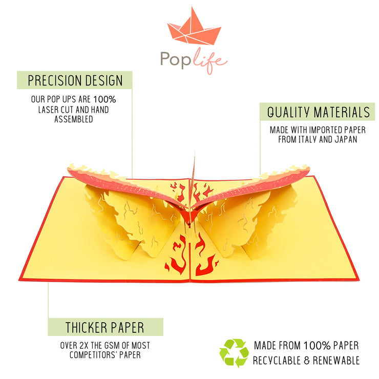 Rising Phoenix Pop Up Card