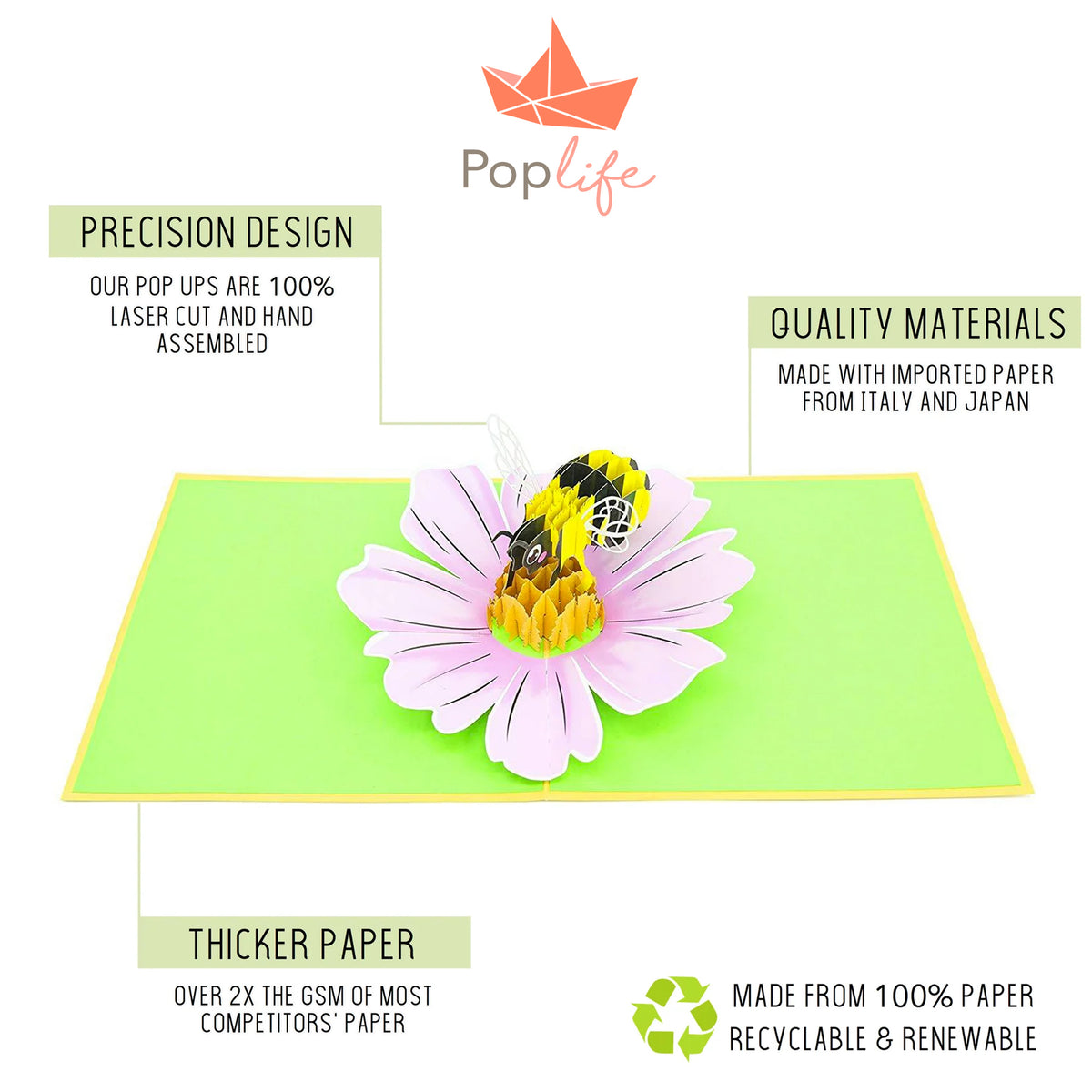 Honey Bee Pop Up Card