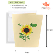 Blue Butterfly and Sunflower Pop Up Card