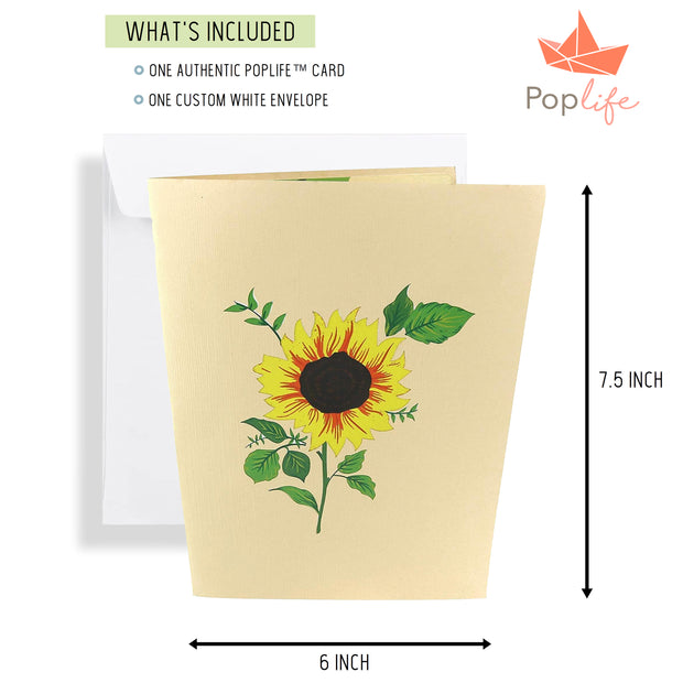 Blue Butterfly and Sunflower Pop Up Card