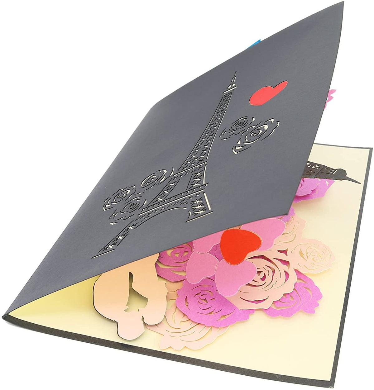 Romantic Eiffel Tower Pop Up Card