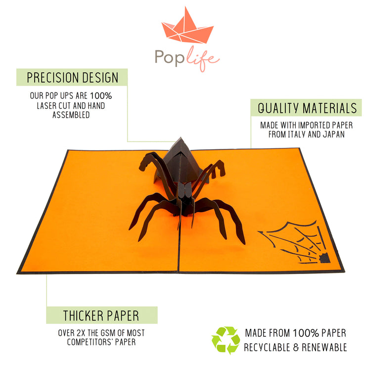Spider Spooky Pop Up Card