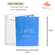 Humpback Whale and Baby Pop Up Card
