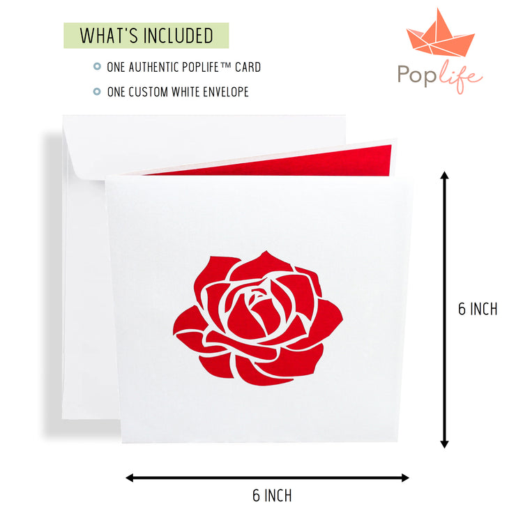 Red Roses Pop Up Card