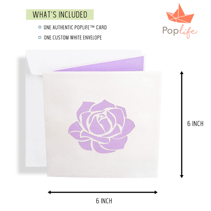 Pink Roses Pop Up Card