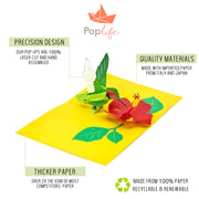 Hummingbird and Hibiscus Pop Up Card