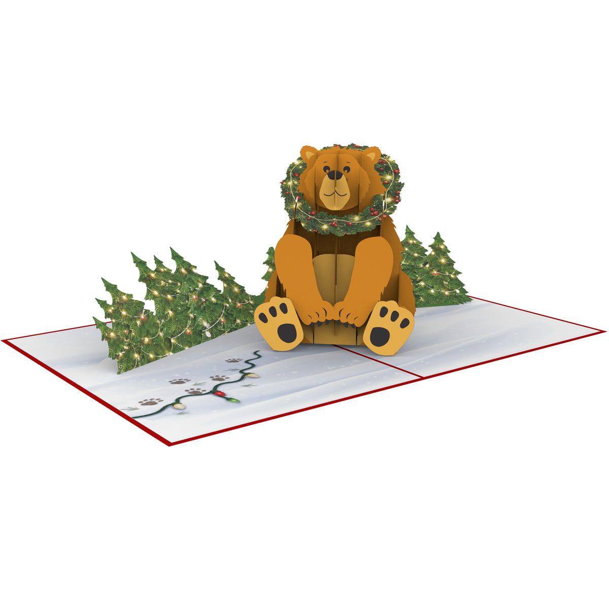 Holiday Bear Pop Up Card